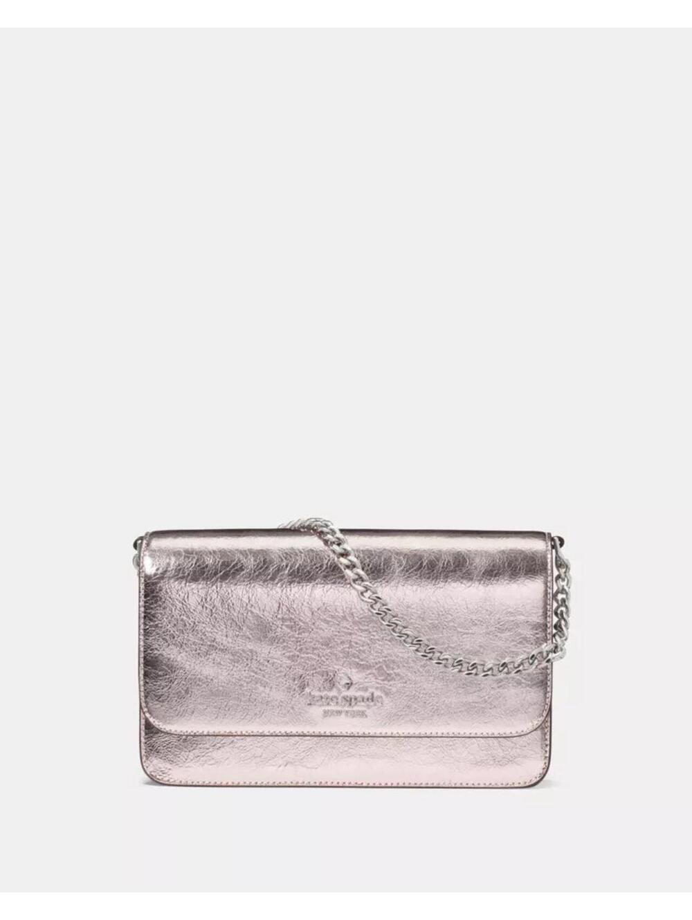 NWT Kate Spade Lilac Moonlight Metallic Willow Mini Flap Crossbody Bag Purse